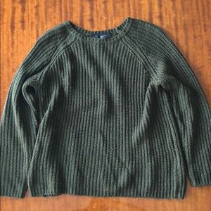 Adorable Forever 21 Olive Green Cable Knit Sweater